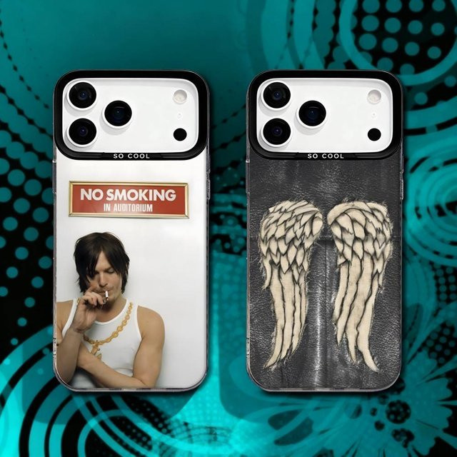 Daryl Dixon Walking Dead Handyhülle für iPhone 17, 16, 15, 14, 13, 12, 11, X, 8, 7, Pro, Max, Plus, SE, Air, Mini in Schwarz mit matter Hartschale - Bild 1