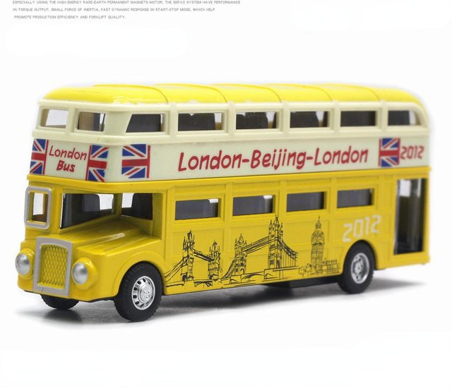 Linyi toy car London Doppeldeckerbus Legierungsmodellauto, Metall, ab 14 Jahre - Bild 1