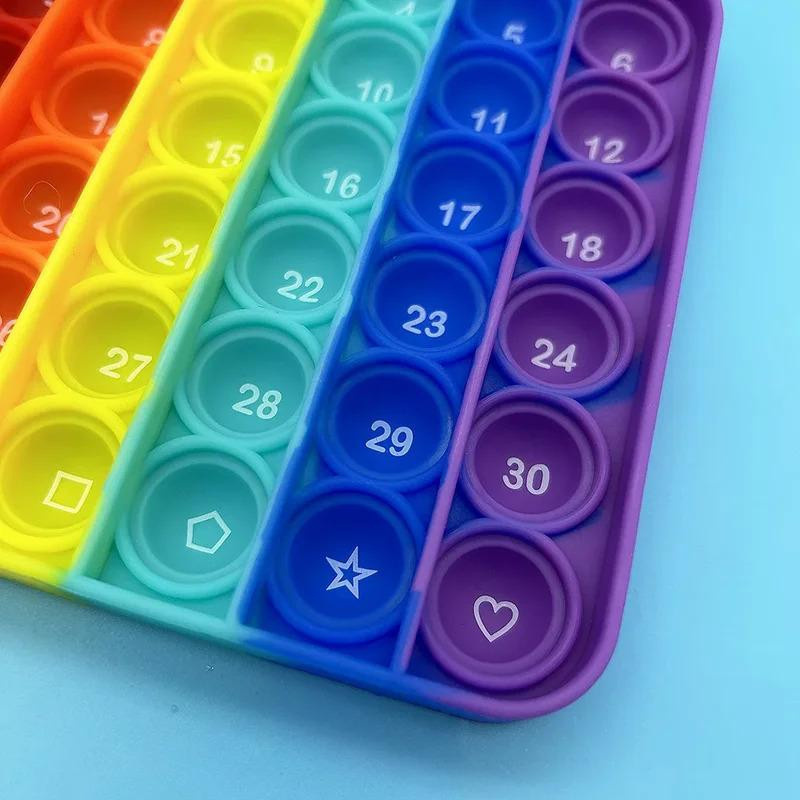 Linyi toy 2-in-1 Fidget Spielzeug Alphabet & Zahlen Silikon Bunt / Mehrfarbig 3-6J - Bild 3