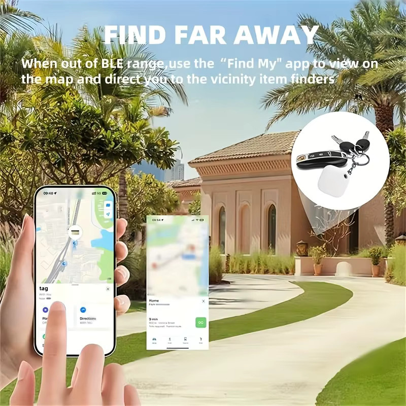 Apple AirTag Smart Tag in Weiß – Wasserdichter IP67 Schlüsselfinder mit GPS-Positionierung für Apple Find My, ideal für Schlüssel, Taschen und Haustiere - Bild 5