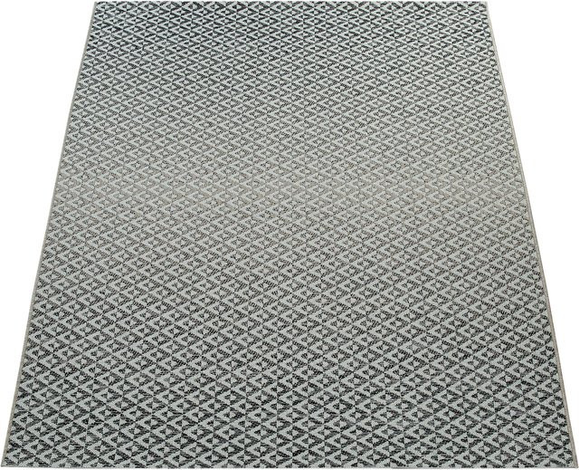 In- & Outdoor-Teppich Katrina grau mit geometrischem Design, Breite: 80 cm, Länge: 150 cm - Bild 1