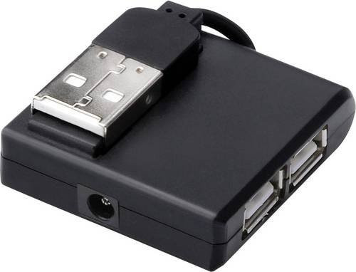 Digitus USB 2.0 Hub mit 4 Ports in Schwarz - Bild 1