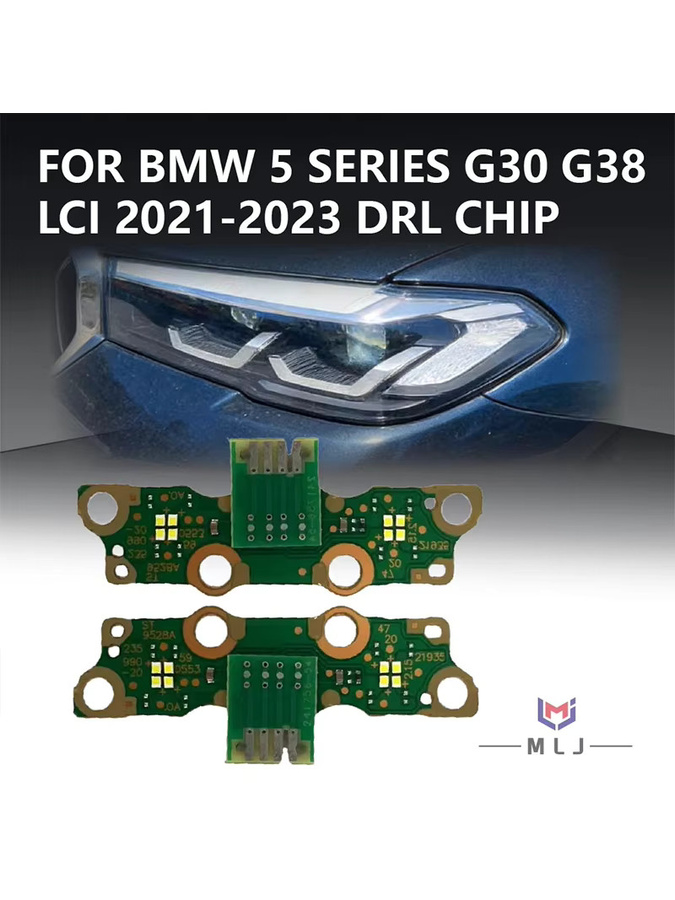 IWP DRL-Platine für BMW G30 G38 LCI, LED-Tagfahrlicht-Modul mit Angel Eye Chip, Farbe: Grün - Bild 3