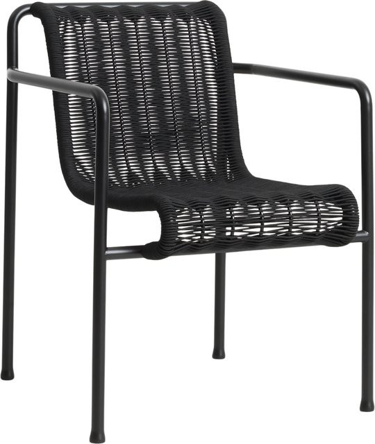 HAY Palissade Cord Dining Armchair Esszimmerstuhl in Schwarz mit recycelter Polyesterschnur und pulverbeschichtetem Stahlrahmen - Bild 1