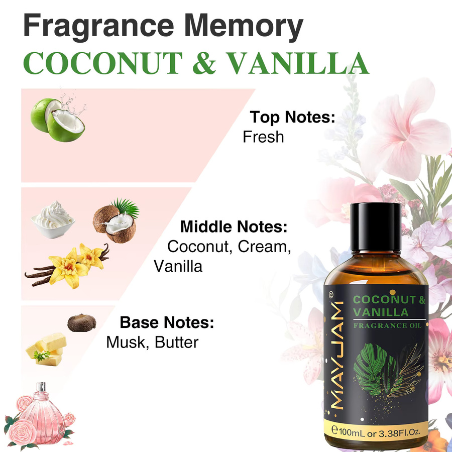 MAYJAM Duftöl Kokosnuss-Vanille Meeresbrise, 100 ml, Unisex - Bild 3
