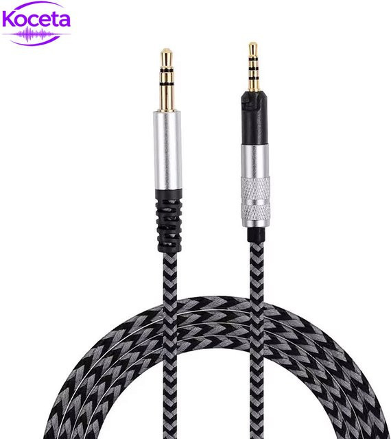 Koceta Kupfer OFC Upgrade HiFi Ersatzkabel mit 3,5 mm Klinke in Schwarz für Sennheiser HD598 HD598se HD400pro HD560S HD2.30 HD518 - Bild 1