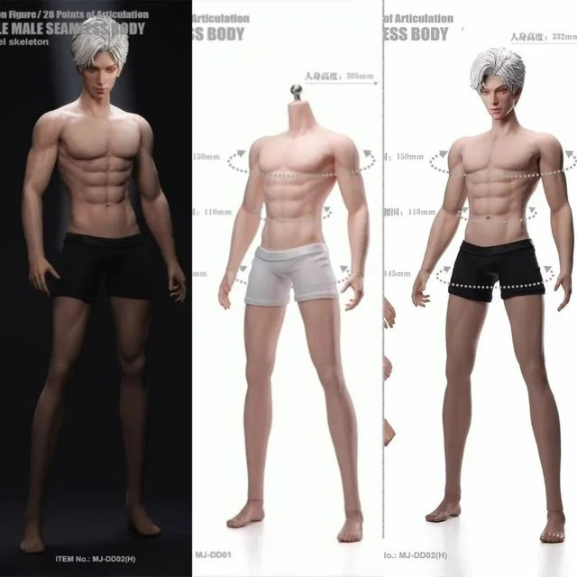 Mojoy Edelstahl-Skelett-Körper, 1/6 Maßstab, Actionfiguren-Puppen, Zubehör - Bild 1