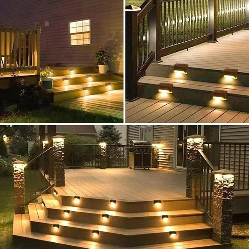 Heinast Solar LED Gartenleuchten Wasserdicht für Terrasse und Treppen in Schwarz mit Warmweißem Licht - Bild 3