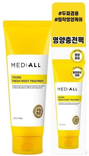 MED:ALLE Young Fresh Root Treatment, 155 ml, strapaziertes Haar - Bild 1