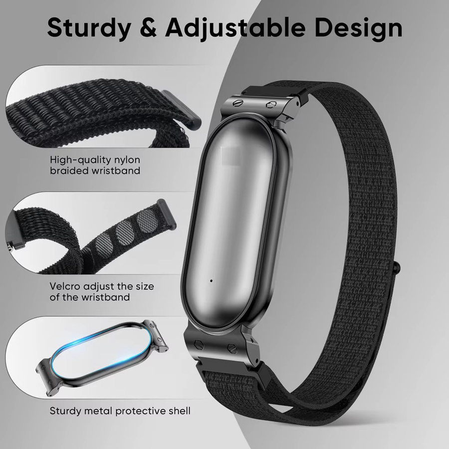 PLAUD NotePin S Ai Nylon-Armband mit Metallgehäuse in Schwarz für dein KI-Diktiergerät - Bild 4
