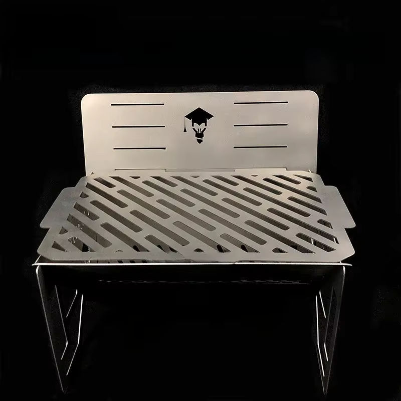 Smilodon Tragbarer Titan Holzkohlegrill für Camping und Outdoor in Silber - Bild 7
