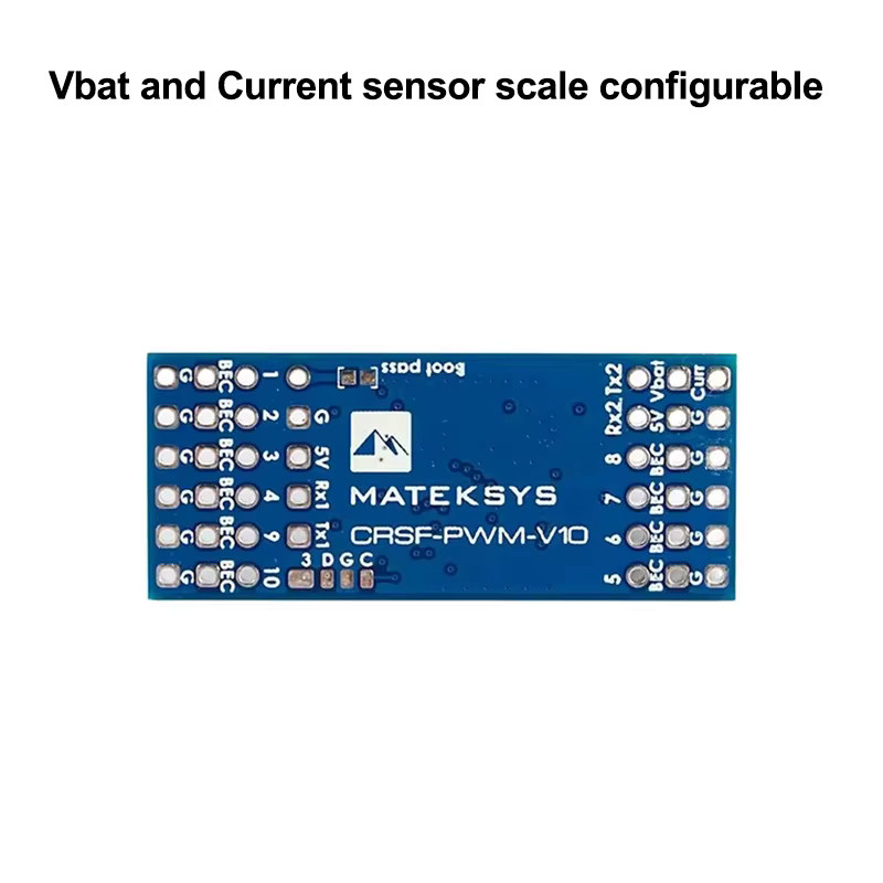 Matek CRSF-PWM-V10 10CH Konverter Variometer für TBS 915M 2.4G ExpressLRS Empfänger FPV Starrflügel-Drohnen-Flugsteuerung in Blau - Bild 4