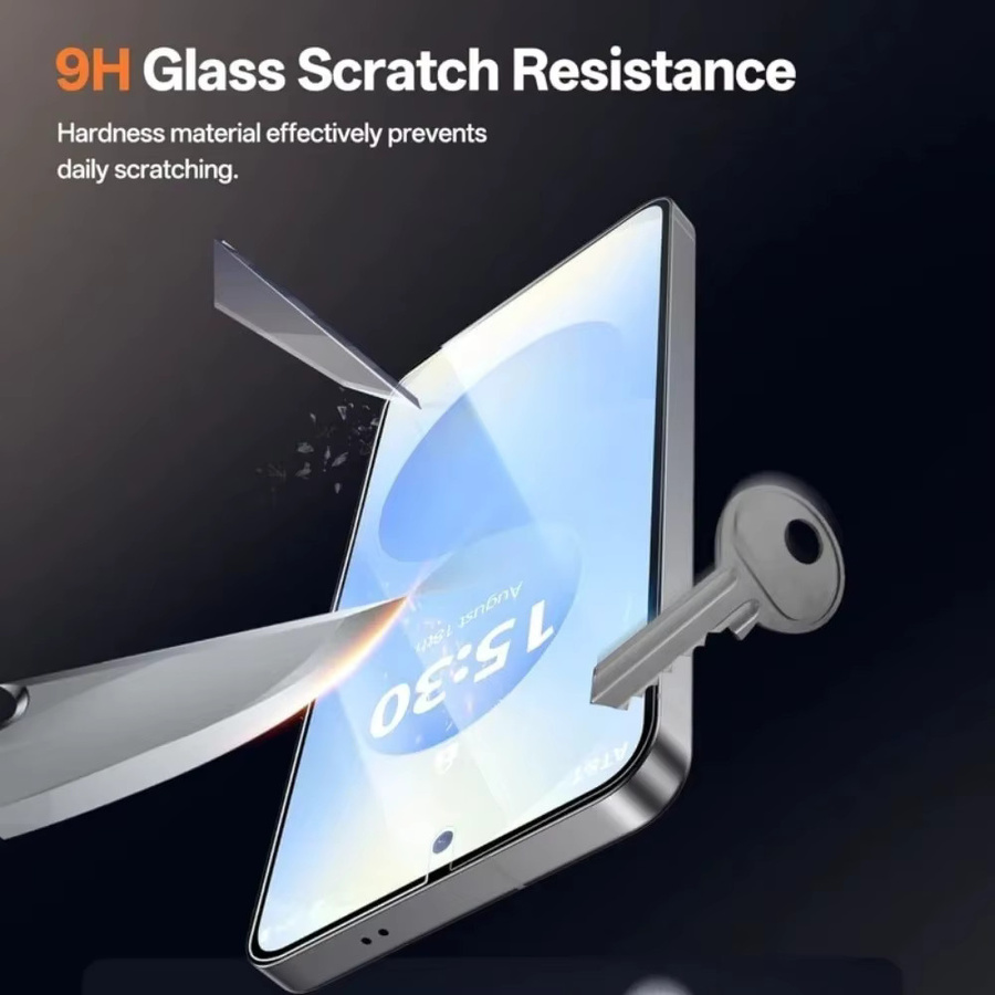 2 Stück Ultra-Klare Displayschutzfolie aus gehärtetem Glas für Samsung Galaxy S26 S25 S24 S23 S22 S21 Ultra Plus FE, transparent und kratzfest - Bild 3