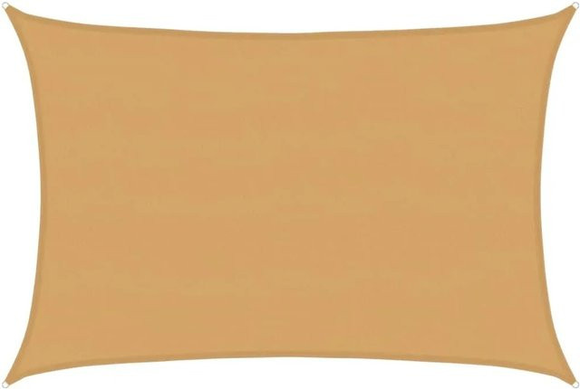 vidaXL Sonnensegel rechteckig aus HDPE in Sandfarben, B: 7 m, T: 5 m - Bild 1