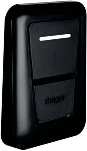 Hager XVS120 Deckplatte in Schwarz - Bild 1
