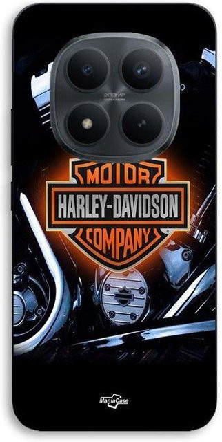 MANIACASE Handyhülle für Xiaomi Redmi Note 15 Pro Plus 5G aus Silikon TPU in Schwarz mit Harley Davidson Design - Bild 1