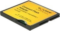 Delock CF zu MicroSDHC Kartenleser Adapter in Schwarz und Gelb - Bild 1