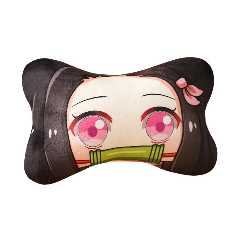Yiran toy 1 Anime Demon Slayer Nackenkissen Kimetsu No Yaiba Manga Tanjirou Nezuko Cartoon Kissen in Mehrfarbig - Bild 3