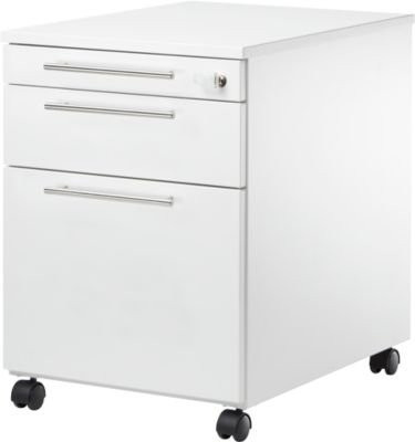 Schäfer Shop Select Rollcontainer Start Off 126 mit Utensilienfach, Hängeregisterauszug und Schublade, abschließbar, Farbe: Weiß, B/T/H: 43,2 x 58,0 x 59,5 cm - Bild 1