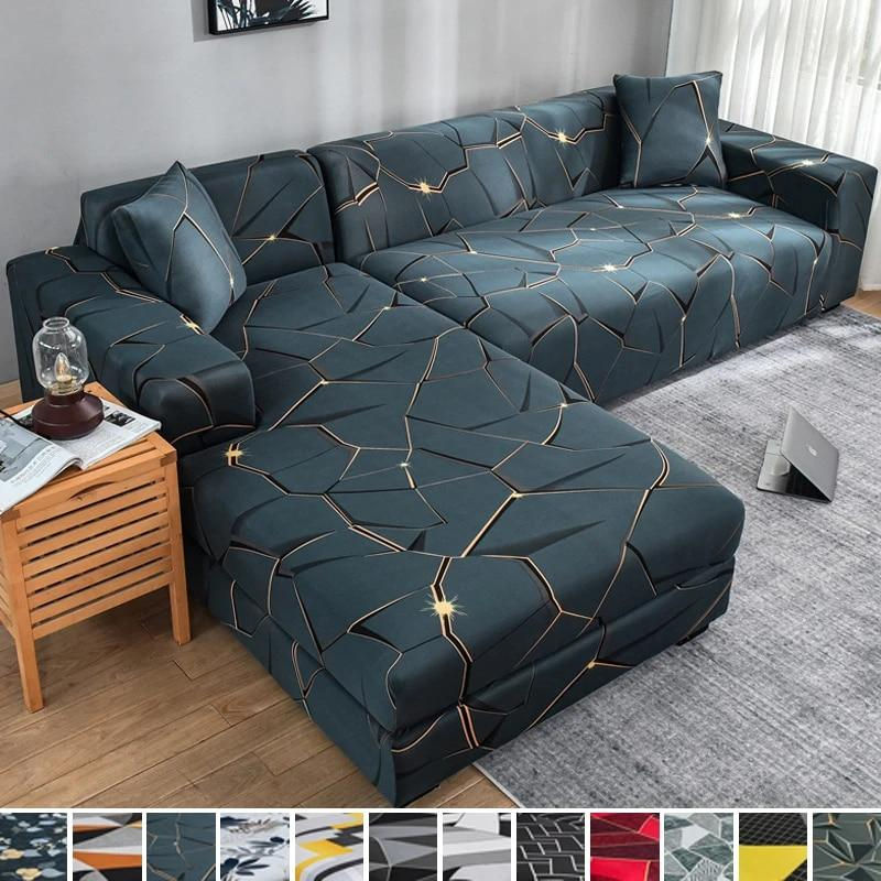 Elastischer Stretch-Sofabezug von Your Warm Home in Grau für 1-Sitzer Sessel, Breite: 90-140 cm - Bild 2