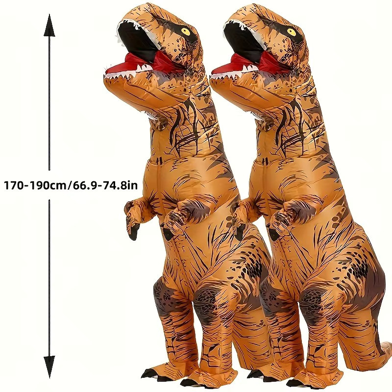 Hangchen Family Dinosaurier Aufblasbares Tyrannosaurus Rex-Kostüm, Set - Bild 4
