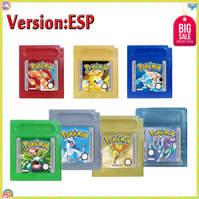 Bandai Pokemon 16-Bit-Spielkassetten-Set, Retro-Spielzeug - Bild 1