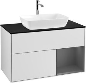 V&B Waschtischunterschrank Finion 100 in Weiß lackiert, B/T/H: 100 x 50,1 x 50,1 cm - Bild 1