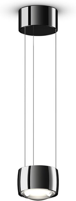 Occhio Sento sospeso up LED-Pendelleuchte in Dark Chrome mit Sento E Linse/Glas-Ausführung, dimmbar und höhenverstellbar von 50-200 cm, inklusive Occhio air Modul und warmweißem LED-Licht (2700K) - Bild 1