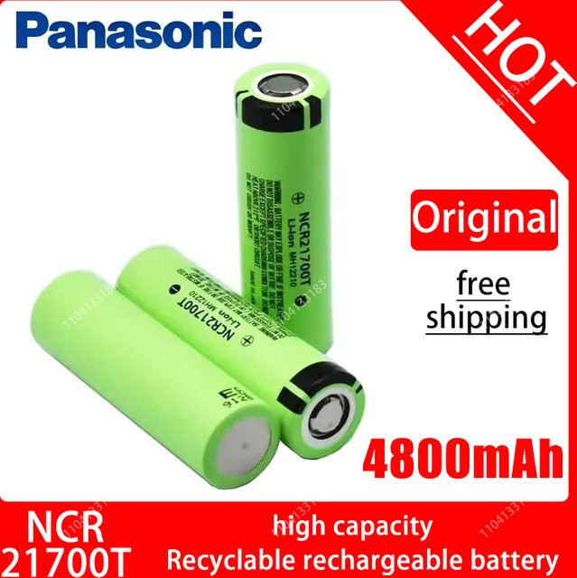 Panasonic NCR21700T Lithium-Ionen-Akku mit 4800 mAh und 3,7 V in Grün - Bild 1