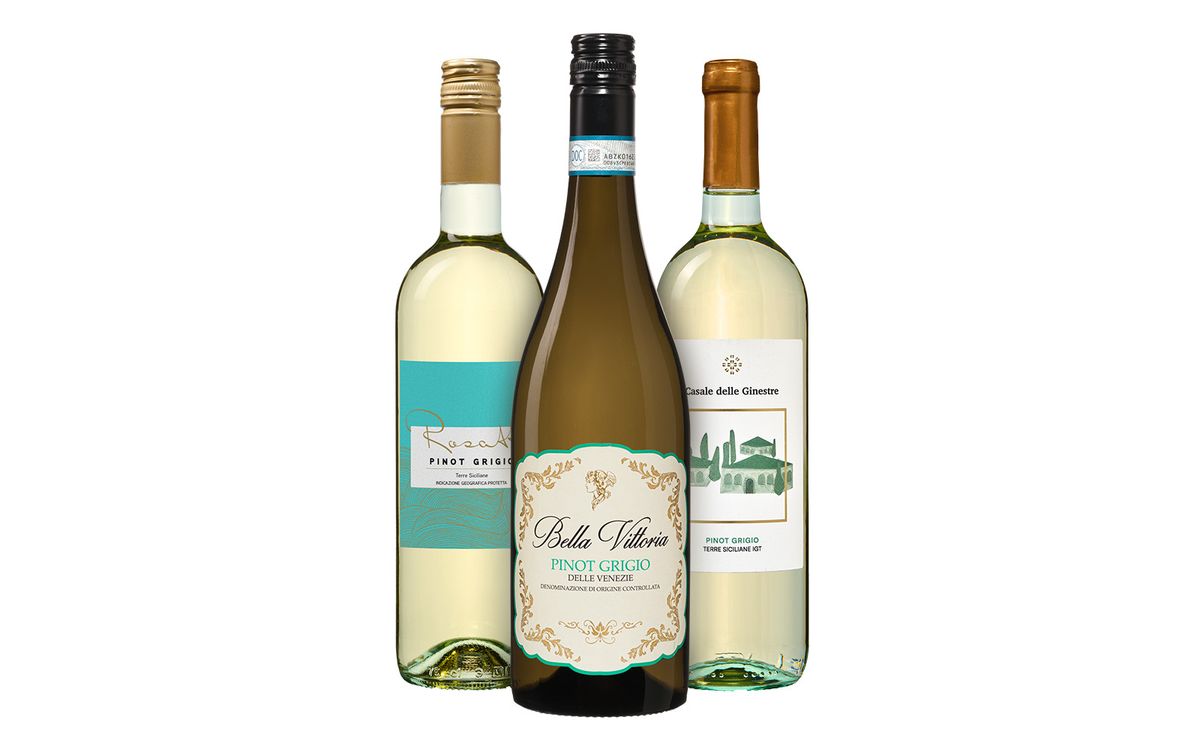 die Weinbörse Pinot Grigio Weißwein, Italien, 3 x 0,75 l - Bild 2