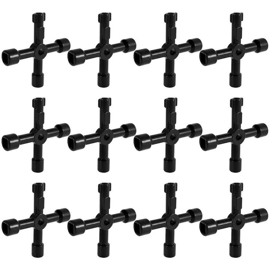 Toorise Universal 4-Wege-Kreuzschalterschlüssel in Schwarz für Reparaturen an Aufzügen und elektrischen Schränken - Bild 7