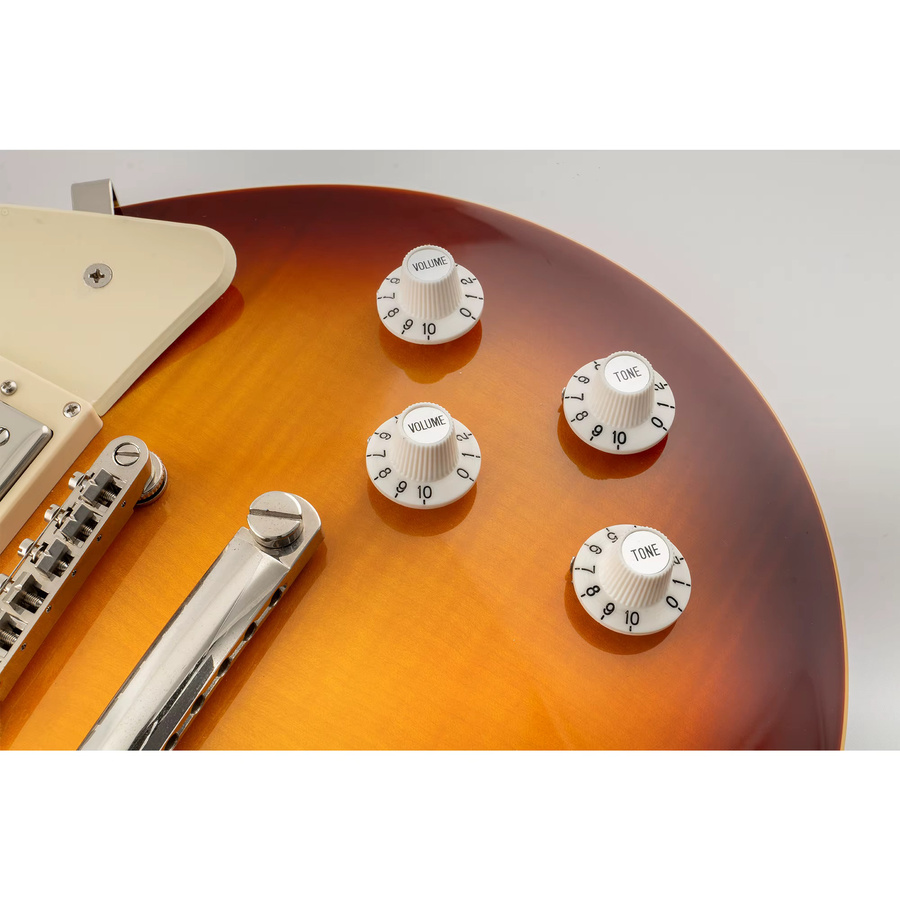 Musiclily Pro 2-Ton 2-Lautstärkeregler mit 24 Splines Witch Top Hat Knöpfen in Weiß für E-Gitarre, Bass, Verstärker und Effektpedale - Bild 2
