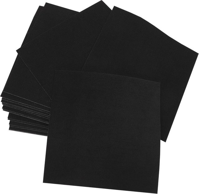 BYMAOCAR Quadratische Teppichfliesen selbstklebend und rutschfest, 20 Stück, Schwarz, B/T: 50 x 50 cm - Bild 1