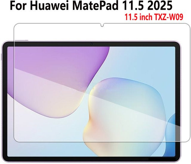 2er-Pack Panzerglas Display Schutzfolie für Huawei MatePad 11,5 Zoll 2025, transparent, kratzfest - Bild 1