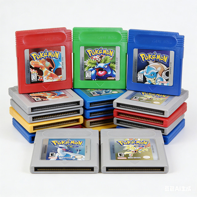 Bandai Pokémon, 16-Bit-Videospielkonsolen-Cartridge, Blau, Grün, Rot, Gelb - Bild 1