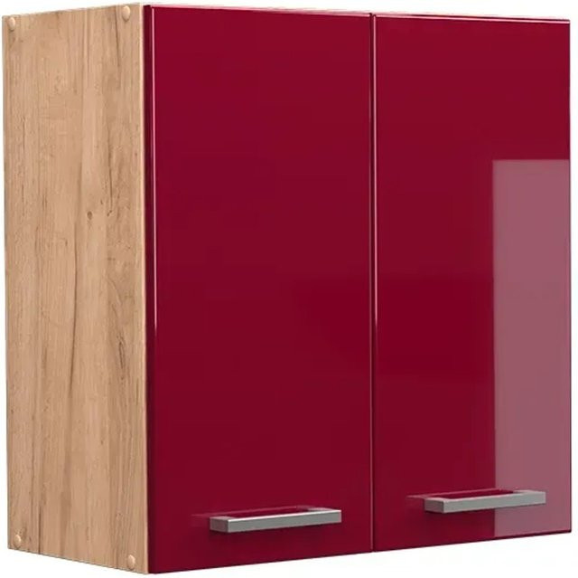Vicco Hängeschrank R-Line Küchenschrank Bordeaux Goldkraft Hochglanz Breite: 60 cm, Höhe: 31 cm, Tiefe: 31 cm - Bild 2
