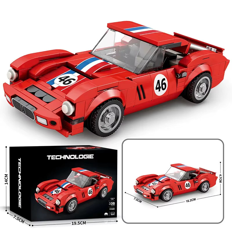 AMAZINGBLOKS Roter Sportwagen, Baukasten, 320 Teile, ab 14 Jahren - Bild 5