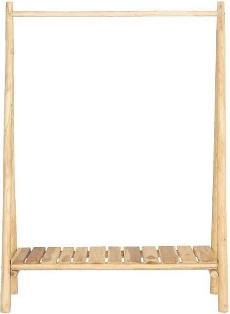 Kleiderständer Calerino von Vente-unique aus Teakholz in Naturfarben Hell, Breite: 118 cm - Bild 1
