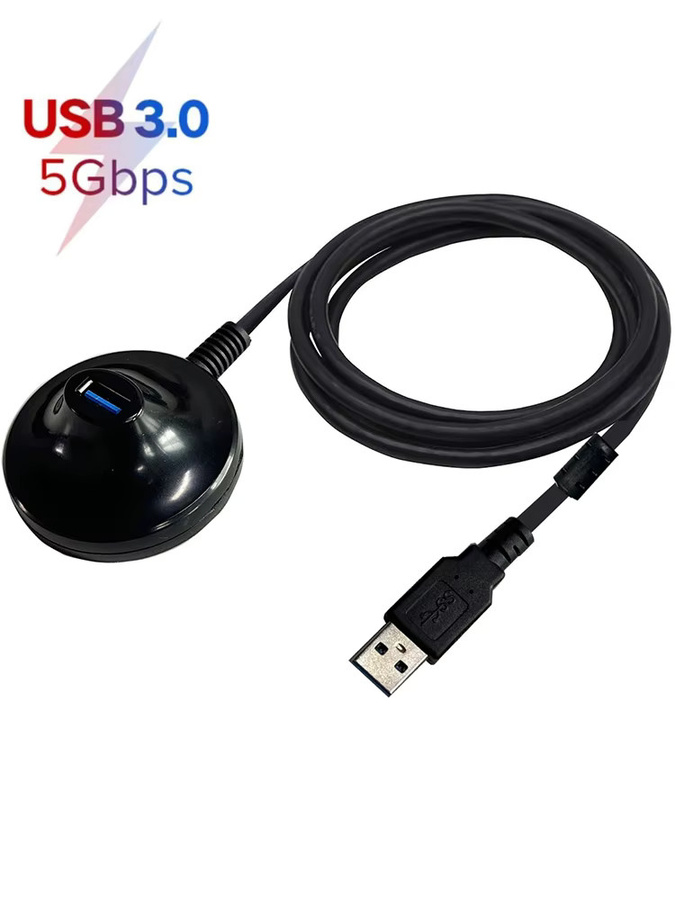 VBDWRM USB 3.0 Verlängerungskabel mit Sockel, Desktop USB 3.0 A-Stecker auf Buchse, Schwarz - Bild 5