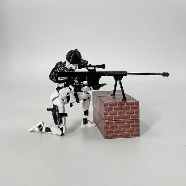 Lucky13 3D Druckbares Roboter Modell T13 Action Figur zur Montage als Desktop Dekoration - Bild 1