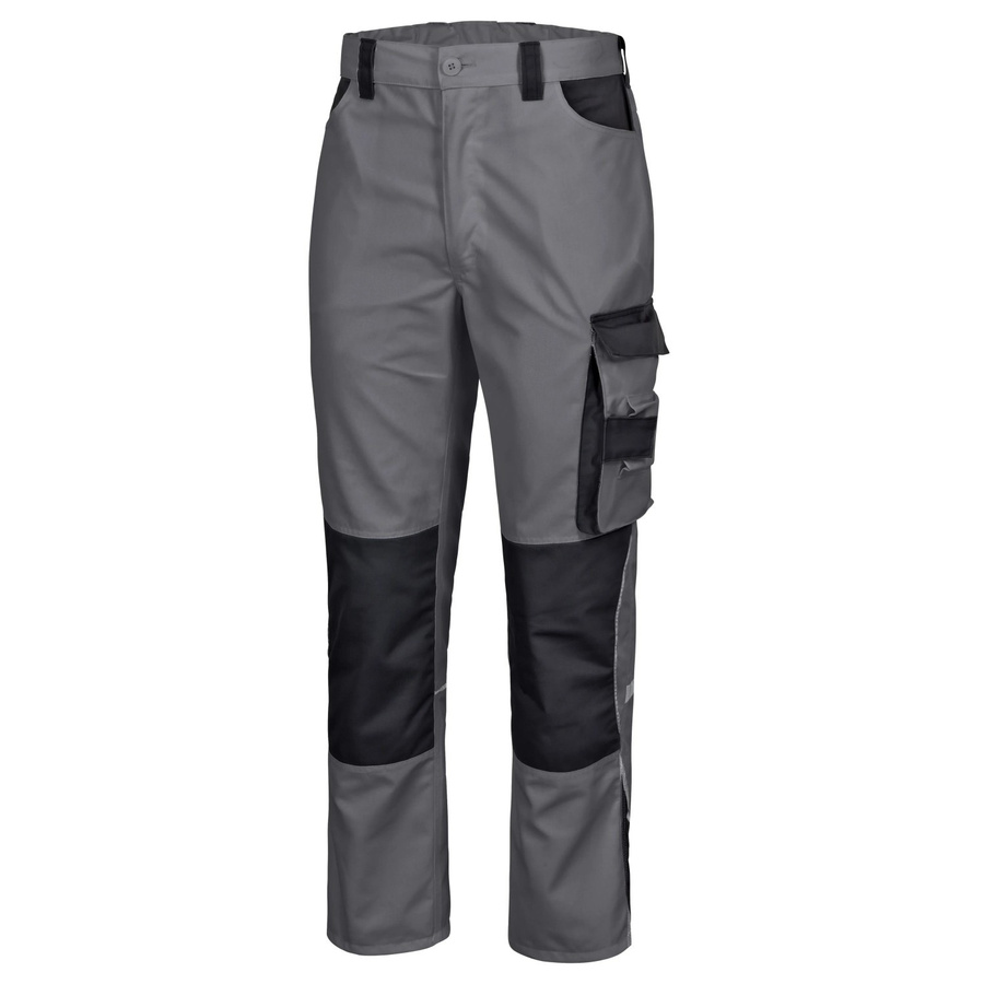 Safety&More Berufshose Extreme in Grau-Schwarz mit Reflexstreifen, Größe M - Bild 2
