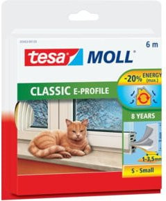 tesamoll 5463 E-Profil Gummidichtung aus EPDM-Kautschuk selbstklebend braun 6 m x 9 mm - Bild 3