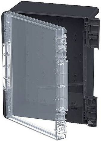 Bopla Bocube Outdoor-Gehäuse aus Polycarbonat in Graphitgrau RAL 7024, B/T/H: 28,4 x 36,4 x 16,0 cm - Bild 1