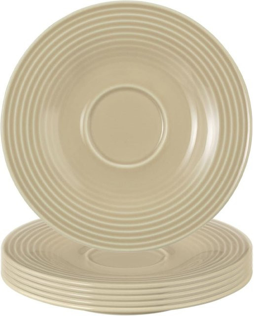 Seltmann Weiden Untertassen Beat Color Glaze Beige 6er Set Durchmesser: 13,7 cm - Bild 1