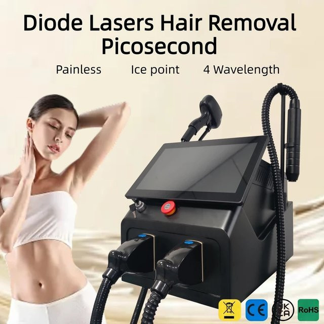 OUCEY 808nm Diodenlaser Haarentfernung und Tattooentfernung, Unisex, black - Bild 1