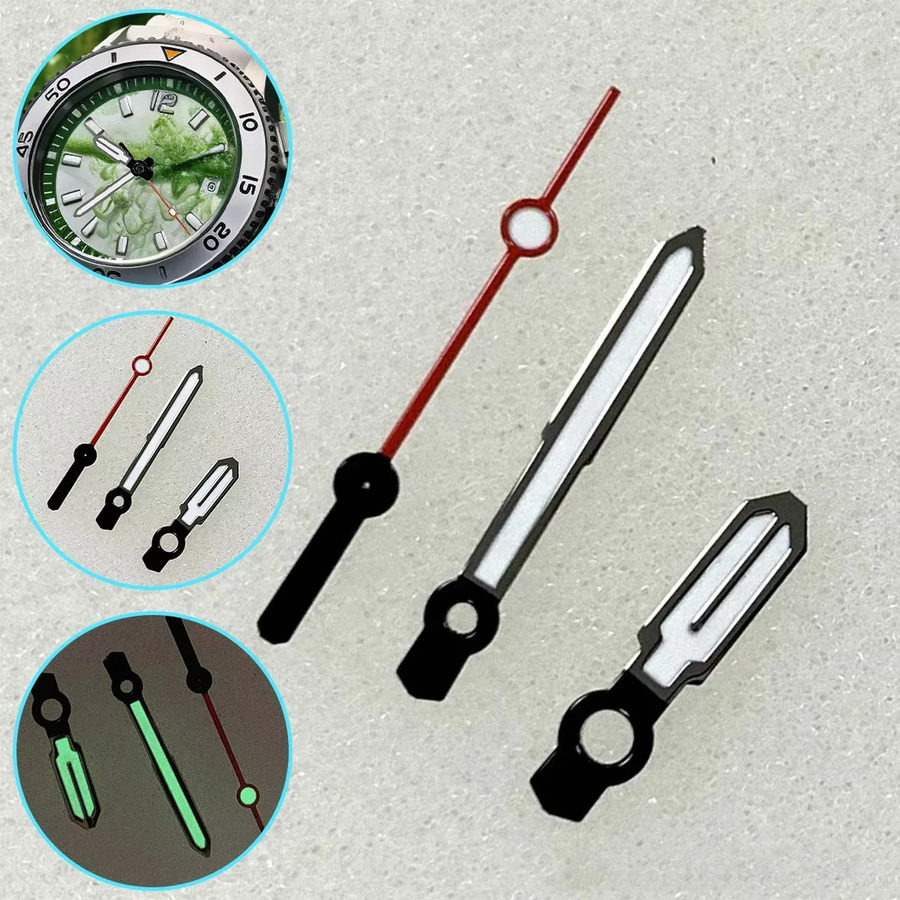 FancyWrist Uhrenzeiger, 3 Pins, Grün Leuchtend, für NH35 NH36 4R 7S Bewegung - Bild 2