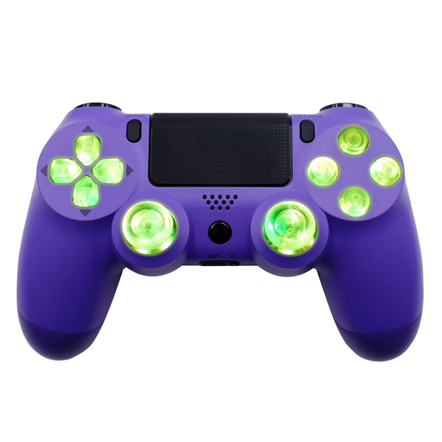 LAIMANEI LED Kit für PS4 Controller mit Thumsticks, Face Buttons und 6-farbig beleuchtetem D-Pad in Purple - Bild 2