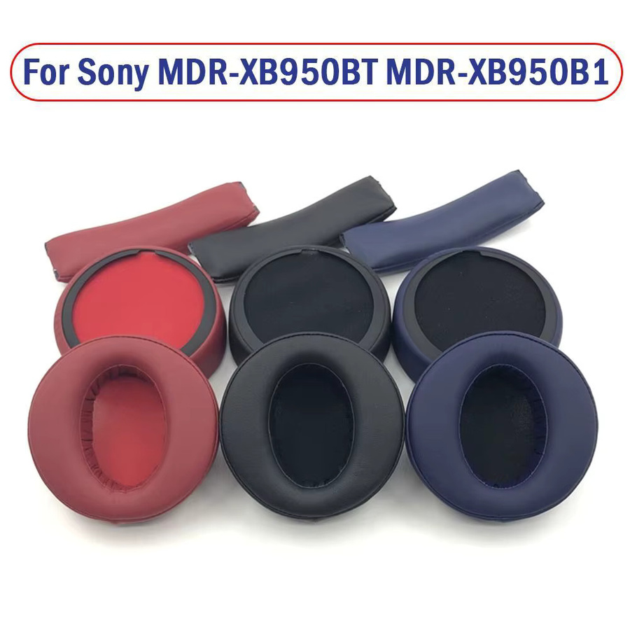 Sony Ersatz Ohrpolster und Stirnband Set aus Schaumstoff für MDR-XB950BT XB950B1 XB950N1 Headset - Bild 3