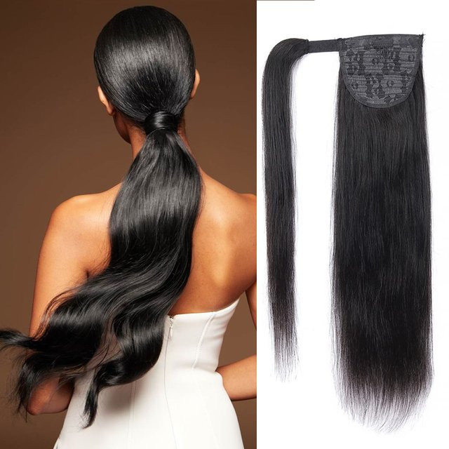 Tomiyaa Remy Haarverlängerungen Clip Ins, Glattes Haar, Natürliche Farbe - Bild 1