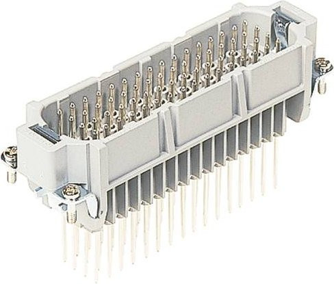 HARTING Stifteinsatz 64 Wickelanschluss Grau aus Kunststoff - Bild 1